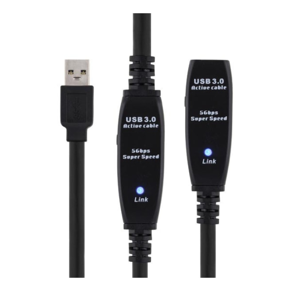 USB 3 extens cable active TypeA ma>TypeA fe 10m black