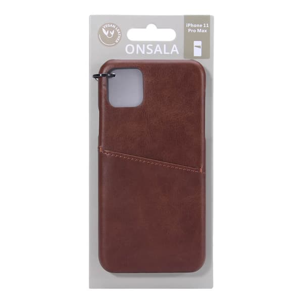 Suojakuori Ruskea korttipaikalla iPhone 11 Pro Max
