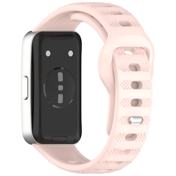 Silikonerem til Huawei Band 10/9/8 - Prikket tekstur Lyserød