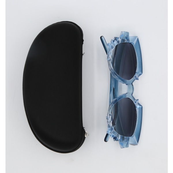 Solglasögon dam UV400 med kristalldekor Blå