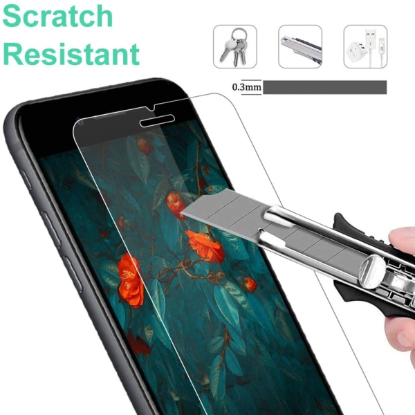 Skärmskydd iPhone SE(2020 & 2022) Härdat glas 2-pack