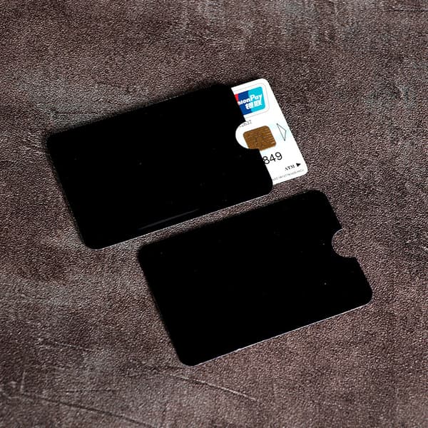 RFID-blokerende kortetui, 12-pak Black Black
