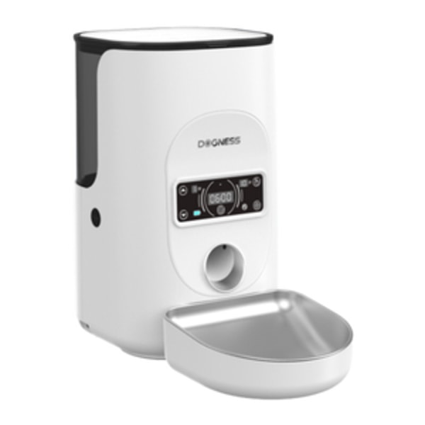 Dogness F17 4L smart maddispenser med beholder i rustfrit stål (hvid)