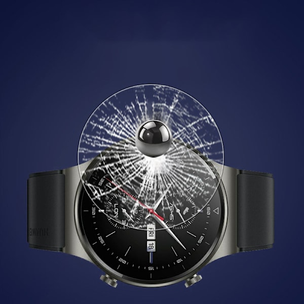 Skærmbeskytter i hærdet glas til Smartwatch (2-pack) Huawei GT2 Pro Fashion Edition
