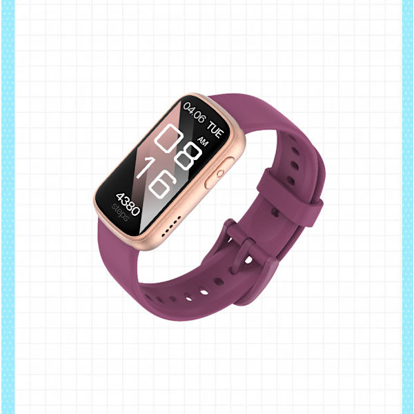 Smartwatch med EKG, puls- og blodtryksmåler, søvnmåler, skridttæller Beige