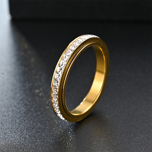 Roterbar anti-stress ring Guld 19.9 mm