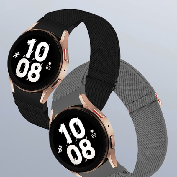 Samsung Galaxy Watch 6 armbånd med justerbart spænde Sort