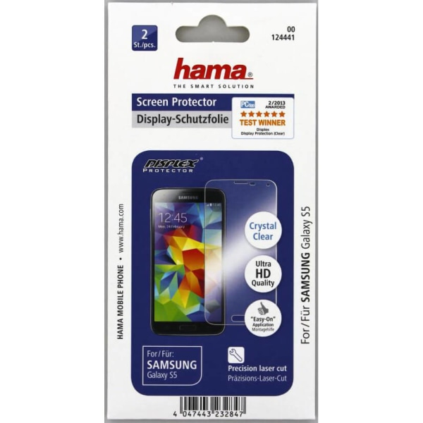 HAMA Skärmskydd SamsungS5 Crystal Clear 2-pack