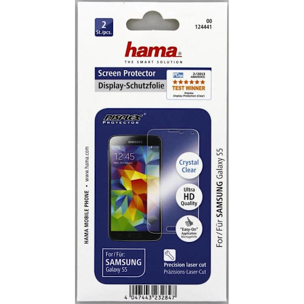 HAMA Skärmskydd SamsungS5 Crystal Clear 2-pack