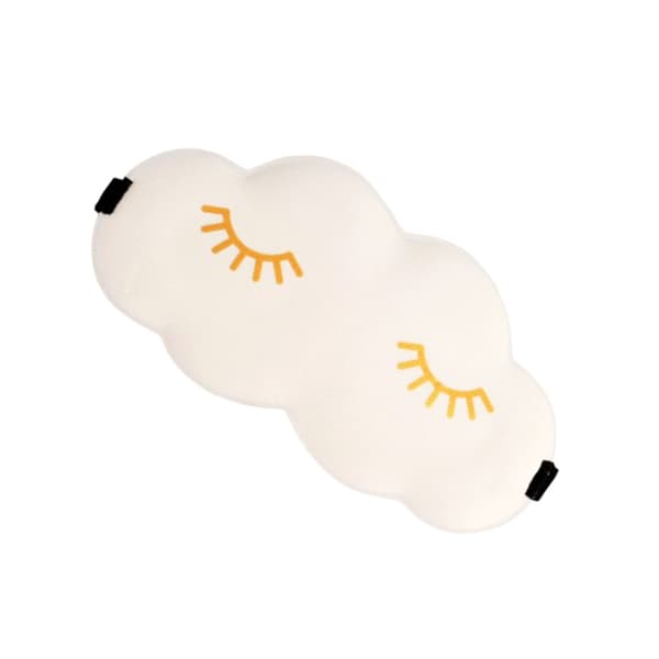 3D-molnsömnmask med guldfärgade ögonfransar Beige Beige