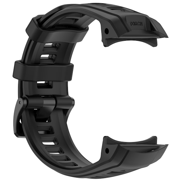 Premium-silikoninen Garmin Instinct 3 -ranneke 45 mm:lle - Musta