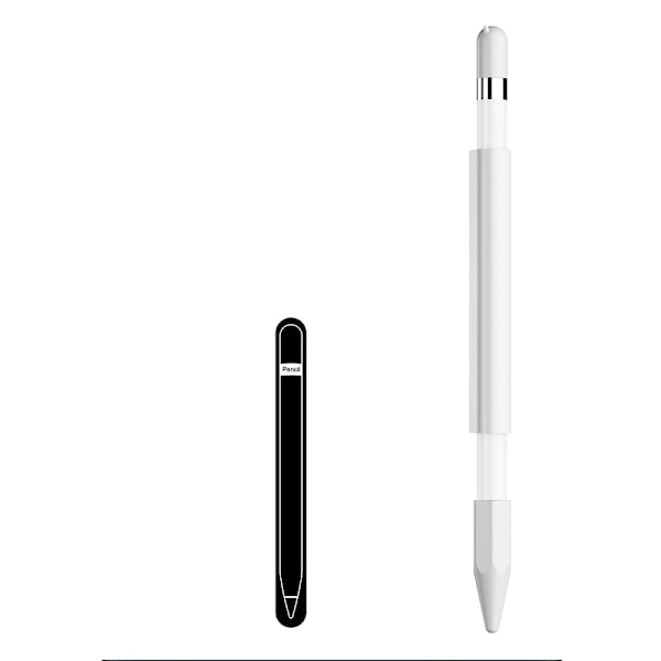 Silikoninen suojapussisarja Apple Pencilille Valkoinen