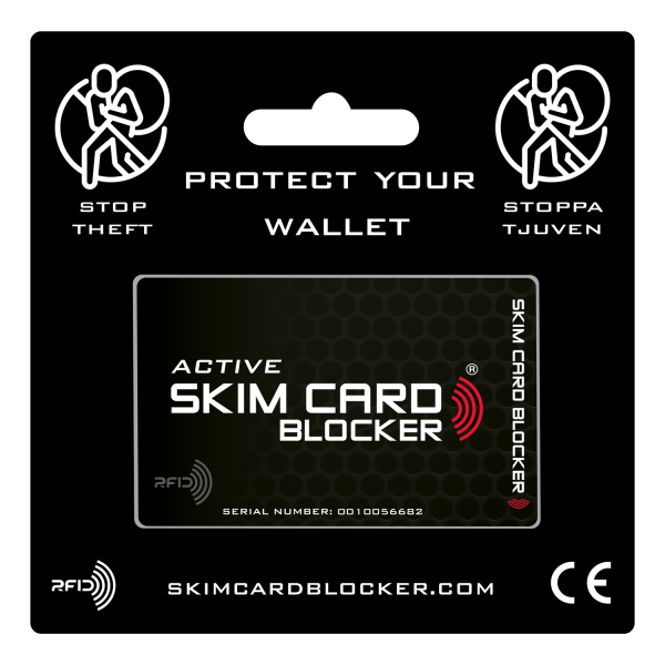 skim_card_blocker Active, COB card with LED, protect your bank c
