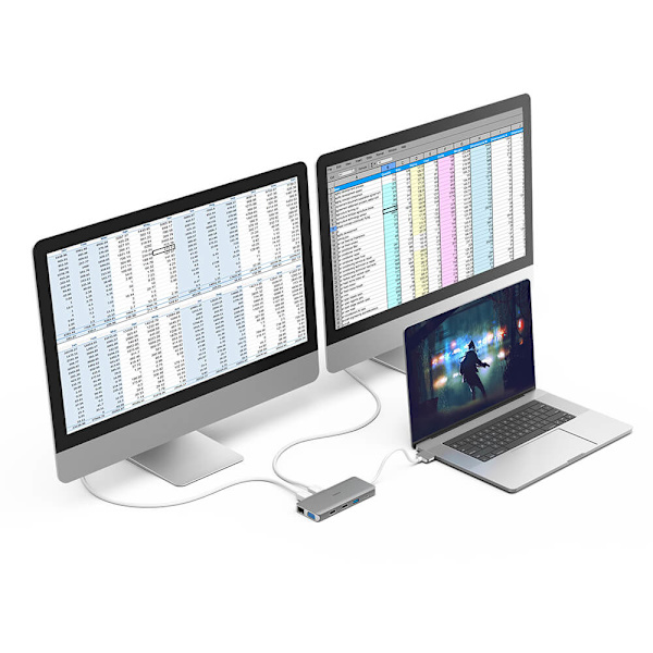 Hubb USB-C Connect2Mac 12-portar