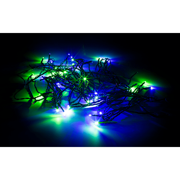 WiFi light chain, 10m, 80 led, adapter, IP44, RGB