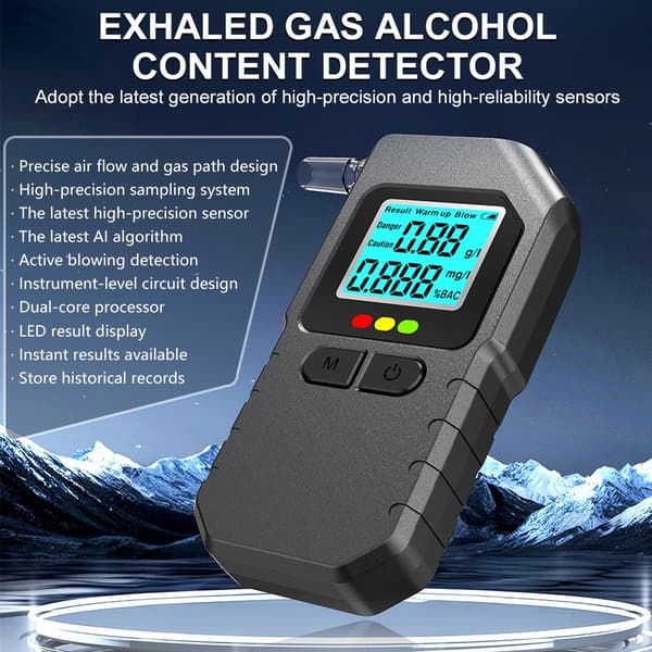 Mini Bærbar Digital Alkoholtester med LCD-Display til Nøjagtig BAK-Måling