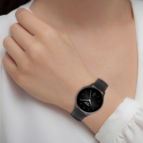 Xiaomi Watch S4 Premium læderrem Sort 22 mm