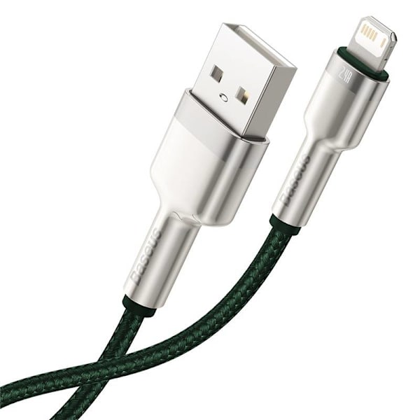 USB-kabel för Lightning Baseus Cafule, 2,4A, 1m (grön)