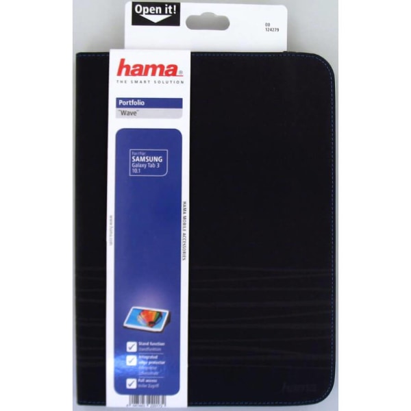 HAMA Tabletfodral SAMSUNG Tab3 10,1" WAVE Svart