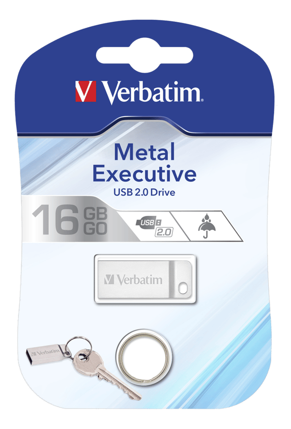 Store 'n' Go Metal Executive Silver USB 2.0 Drive 16GB