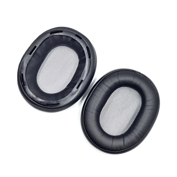 Ersättningsöronkuddar för Sony MDR-1A-hörlurar - Proteinläder Svart