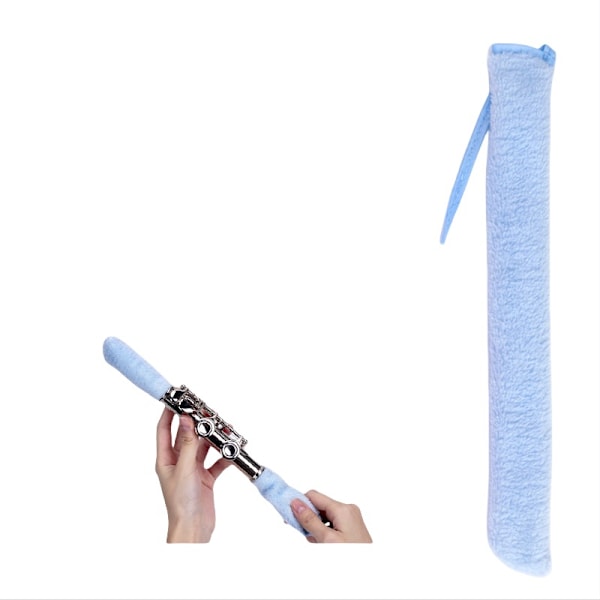 Effektiv Rengöringsstav för Flöjt och Klarinett - 30cm Längd Blå