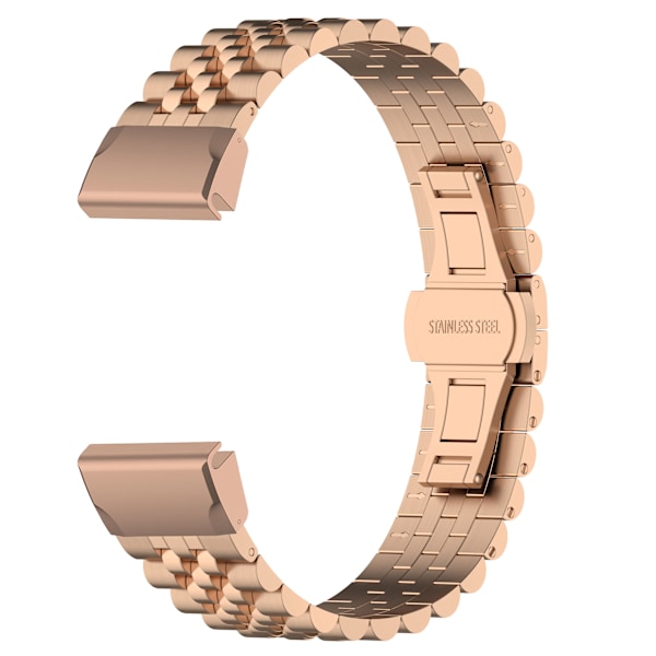 Klockarmband i Rostfritt Stål Garmin Fenix 6X GPS/6X Pro/6X Sapphire GPS/5X Sapphire/5X GPS/5X Plus/3/3 HR/3 Sapphire/D2 Rose guld