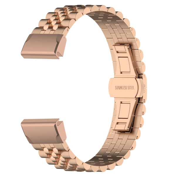 Urrem i rustfrit stål Garmin Fenix 6X GPS/6X Pro/6X Sapphire GPS/5X Sapphire/5X GPS/5X Plus/3/3 HR/3 Sapphire/D2 Bravo/Q Rose guld
