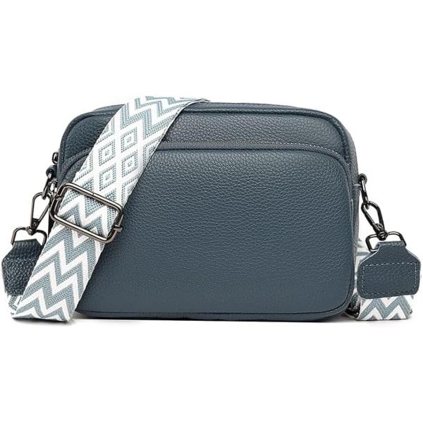 Crossbody taske skulderrem taske PU læder Blå
