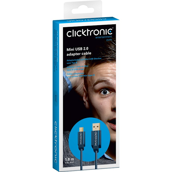 Adapterkabel från USB A till USB Mini B 2.0