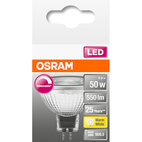 LED MR16 50W/927 GU5,3 36° 12V dimmable - C