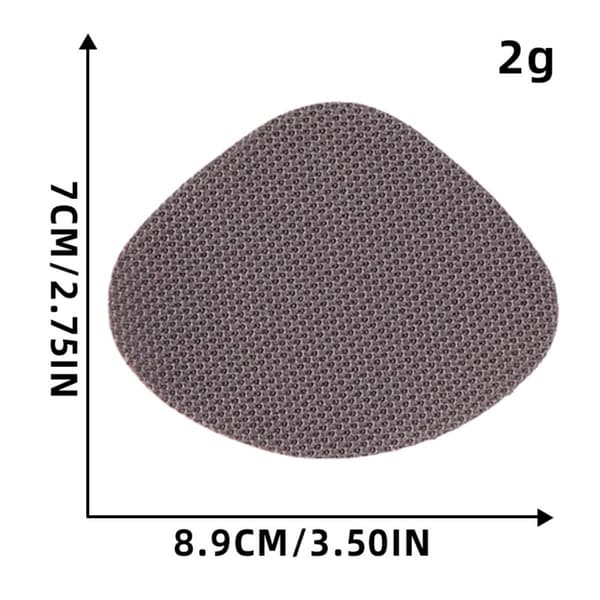 30-pack självhäftande andningsbara reparationslappar för skor — polyester-bomull flexibelt mesh för reparation av sneakers DarkGrey DarkGrey