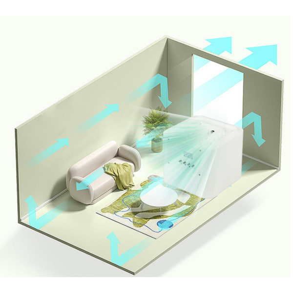 Takmonterad Aromdiffusor med Bluetooth & WiFi - 200ml Kapacitet, EU-kontakt