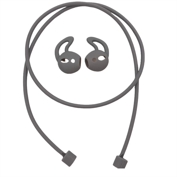 Skyddande silikonremset för Airpods-fodral Grå
