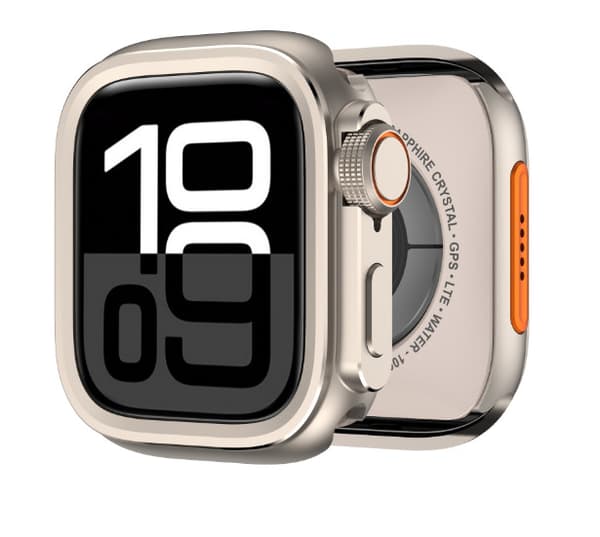 Robust Metal Etui til Apple Watch Series 10 46mm Silver Silver
