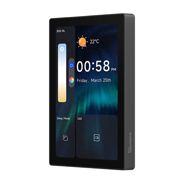 SONOFF NSPanel Pro 120 Smart Control Panel Matter WiFi/Bluetooth/ZigBee (musta)