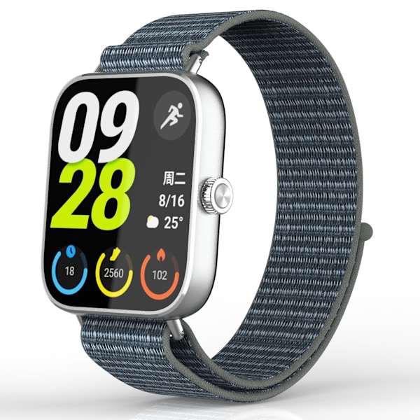Redmi Watch 5/4 flätad nylonrem Grå