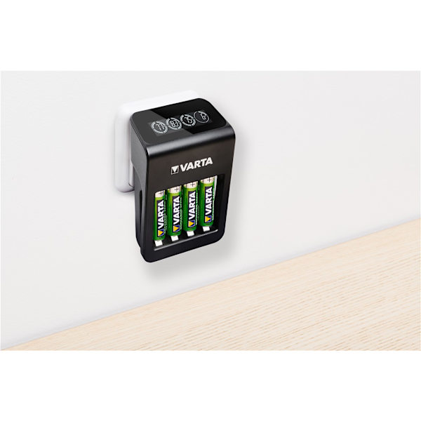LCD Plug Charger+ (typ 57687) inkl. 4x AA 2100 mAh