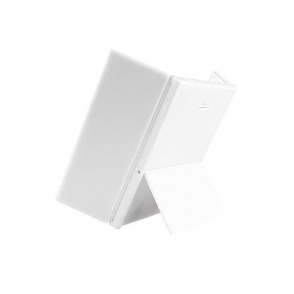 Tri-Fold Makeupspejl med Lys, Bærbart Forfængelighedsspejl med Justerbart Stativ til Perfekt Makeup White White