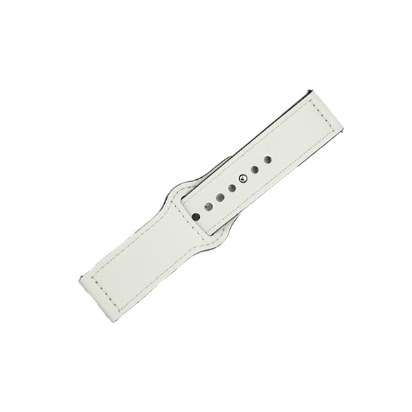 Läderklockarmband - 22 mm Vit