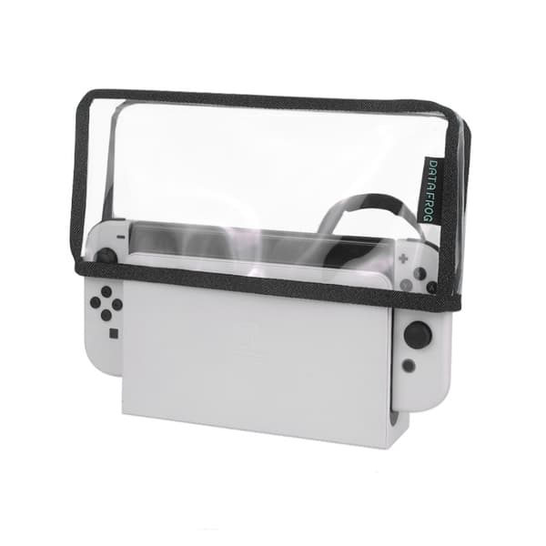Genomskinligt skyddande dammskydd för Nintendo Switch OLED-konsol