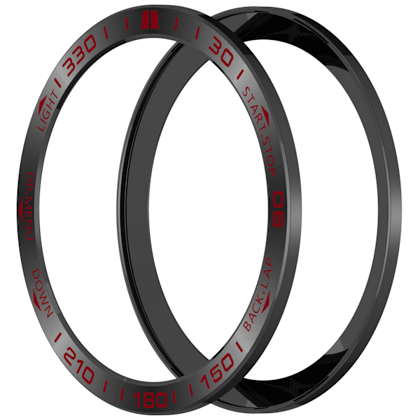 Garmin Tactix 8 47mm AMOLED -kehys - Musta/Punainen Racing Edition