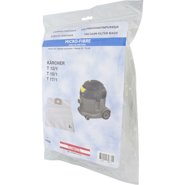 Vacuum Filter Bags Kärcher T12/1,T15/1 ,T17/1   5P