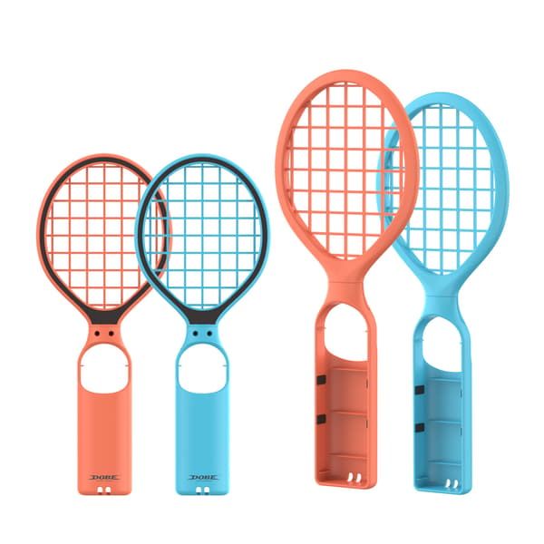 Forbedr dit spil: SWITCH 2 tennis ketsjer sæt - blå & orange