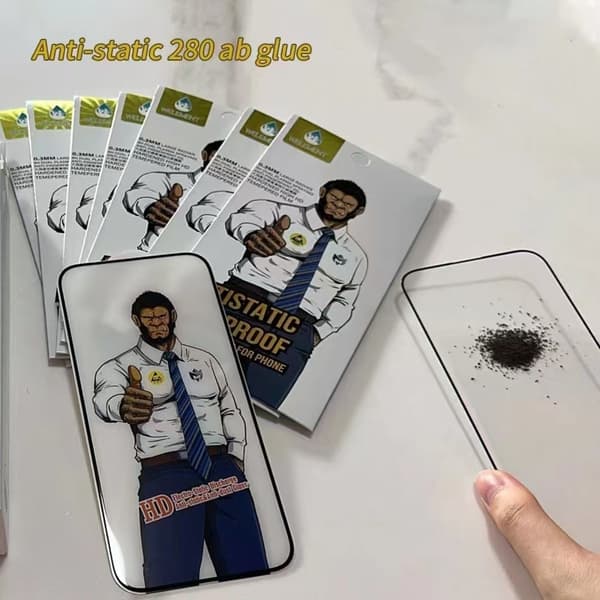 HD Dammtätt Härdat Glasskärmskydd kompatibelt med iPhone 17
