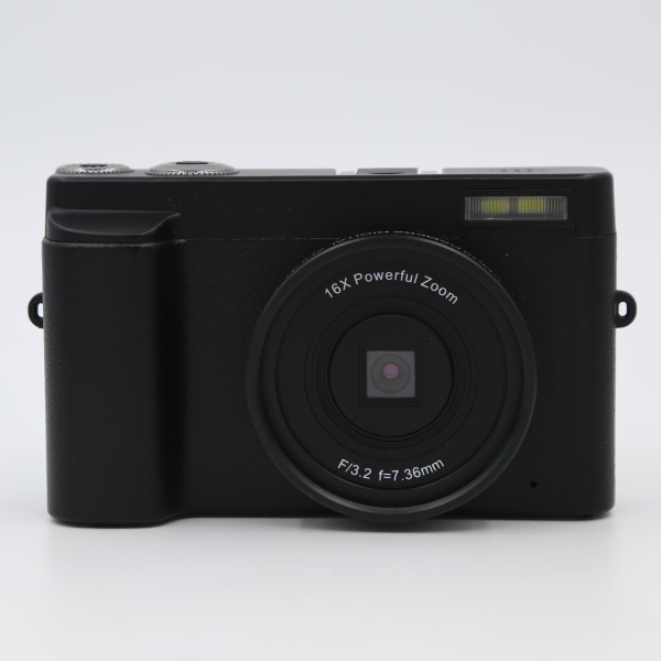 INF Digikamera 24 MP, HD 1080p ja 16x Zoom Musta