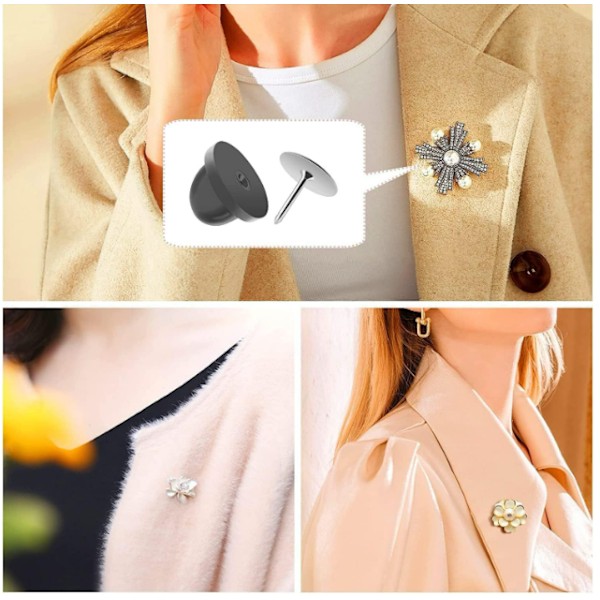40 stk. Sommerfugl Hattenåle Broche Badges Lås