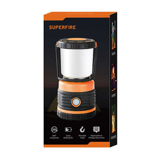 Campinglampa Superfire T39, 12W, 850lm