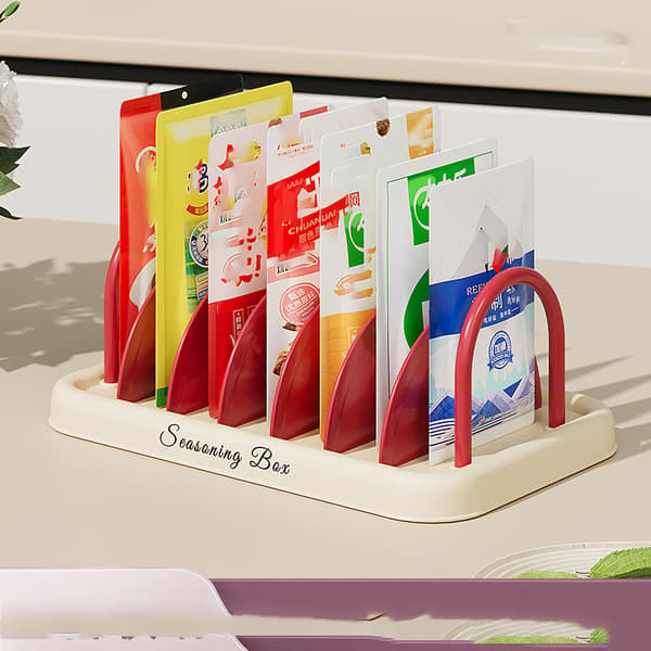 Krydderireol Organizer Køkkenbordplade Organizer White White