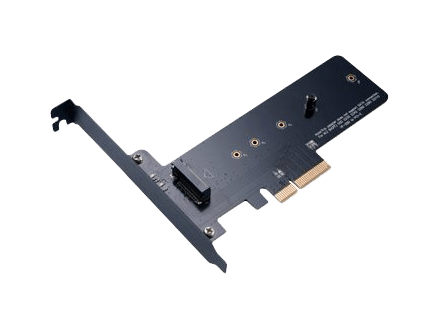M.2 SSD to PCIe adapter card Full height Low profile bracket